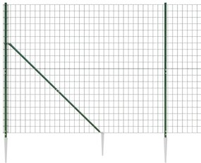 Συρματόπλεγμα Περίφραξης Πράσινο 2,2 x 25 μ. με Καρφωτές Βάσεις - Πράσινο