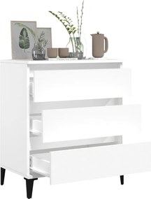 vidaXL Συρταριέρα Λευκή 60 x 35 x 70 εκ. από Επεξεργασμένο Ξύλο