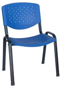 Καρέκλα Υποδοχής Μήλος Blue 01-0209 54X59X78 cm Σετ 8τμχ