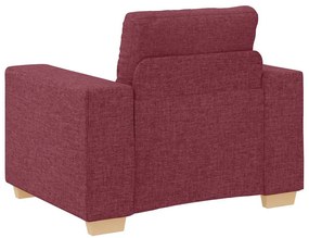 vidaXL Καναπές 3 pcs Κόκκινο Άνεμο 221 x 80 x 80 εκ