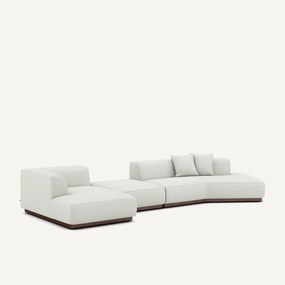 Γωνιακός καναπές XL με αριστερή γωνία σε σερζέ ύφασμα, Jacopo