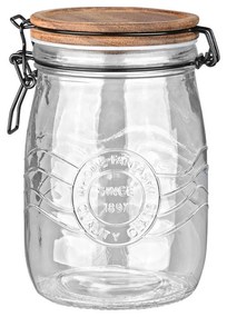 Δοχείο Αποθήκευσης Γυάλινο 1000ml με Καπάκι Κλιπ Estia Home Art Allure 01-23904