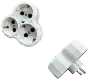 Πολύπριζο αντάπτορας ταφ 3 θέσεων 16Α/250V - Multi-socket adapter taf