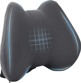 vidaXL Μαξιλάρι πλάτης Γκρι Αφρός Μνήμης 40 x 32 x 14 εκ
