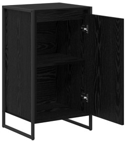 vidaXL Πλαϊνό γραφείο Μαύρη Οξυά 43 x 36 x 75,5 εκ. Επεξεργασμένο ξύλο