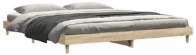 vidaXL Πλαίσιο Κρεβατιού Χωρ. Στρώμα Sonoma Δρυς 200x200 εκ. Επ. Ξύλο