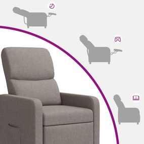 vidaXL Αναπαυτική Καρέκλα Taupe Πολυεστέρας