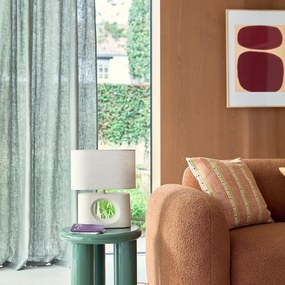 Λινή κουρτίνα με κρυφές θηλιές, Elba