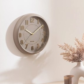 Ρολόι Τοίχου (Φ30) A-S Alizee Taupe 212933A