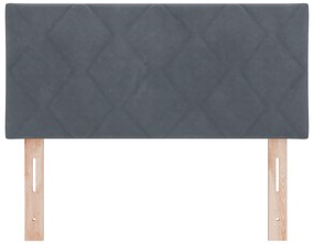 vidaXL Κεφαλάρι Diamond Block Design σε Σκούρο Γκρι, 100cm, Βελούδο