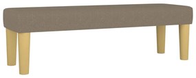 vidaXL Κρεβάτι Boxspring με Στρώμα Taupe 160x200 εκ. Υφασμάτινο