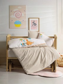Ranforce Baby Quilt Cover Set Kiddo - Cream Cream
White