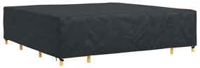 vidaXL Κάλυμμα επίπλων Μονόχρωμο Μαύρο 300 x 300 x 70 cm 600D