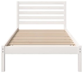VidaXL Σκελετός Κρεβατιού Λευκό 80 x 200 cm Στερεά ξυλεία πεύκου