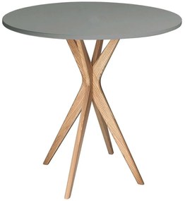 Τραπέζι Jubi JUBITSRO6 Φ70x73cm Natural-Concrete Mdf, Wood