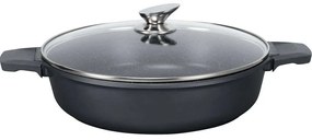 Κατσαρόλα Αντικολλητική Premium Lava 07.22.32 Φ32x8,6cm 5,8lt Black Keystone 32cm Aluminium