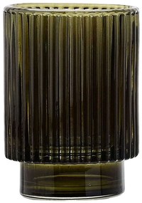 Ποτηροθήκη Glass 02-14889 7,5x7,5x9,7cm Olive Estia Glass