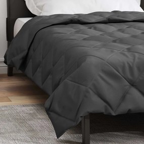 vidaXL Κουβέρτα ολόκληρου του χρόνου Ανθρακί 155 x 220 cm Μικροΐνες
