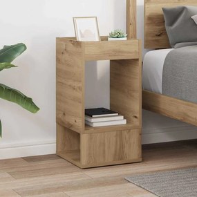 vidaXL End Table Artisan Oak 30 x 30 x 56 εκ. Επεξεργασμένο Ξύλο
