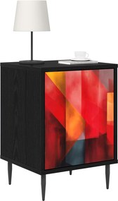 vidaXL Κομοδίνο HEESCH 2 τμχ. Μαύρη Δρυς 36 x 33 x 51 εκ.