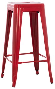 ΣΚΑΜΠΟ BAR ΜΕΤΑΛΛΙΚΟ MELITA ΣΕ ΚΟΚΚΙΝΟ HM8642.04 43x43x78Y εκ.