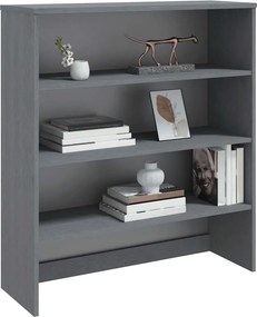 vidaXL Πάνω Μέρος Ντουλαπιού HAMAR Γκρι 90x30x100 εκ. Μασίφ Πεύκο