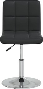 vidaXL Καρέκλα Τραπεζαρίας Μαύρη από Συνθετικό Δέρμα