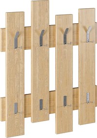 Κρεμάστρα τοίχου Wave Megapap χρώμα sapphire oak 64x4x81εκ.