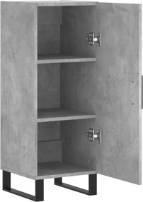 vidaXL Ντουλάπι Γκρι Σκυροδέματος 34,5x34x90 εκ. Επεξεργασμένο Ξύλο