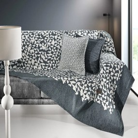 Ριχτάρι Duomo Anthracite Guy Laroche Three-Seater 180x300cm Βαμβάκι-Ακρυλικό