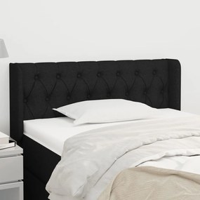 vidaXL Κεφαλάρι με Πτερύγια Μαύρο 103x16x78/88 εκ. Υφασμάτινο