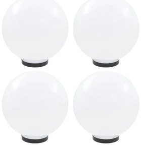 Φωτιστικά Μπάλα LED 4 τεμ. Σφαιρικά 30 εκ. Ακρυλικά (PMMA)