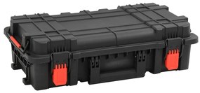vidaXL Θήκη Πτήσης Φορητή Μαύρη 56,5x34x16 εκ. από Πολυπροπυλένιο