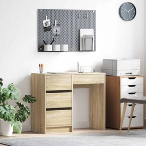 vidaXL Γραφείο Δρύς Sonoma 90 x 37.5 x 75 εκ Επεξεργασμένο ξύλο