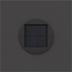 vidaXL Ηλιακό LED Φως Δρόμου 2 pcs Θερμό λευκό 18 x 18 x 50 εκ.