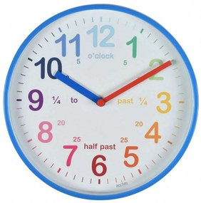 Ρολόι Τοίχου Εκμάθησης Ώρας Wickford ACCTIM22529 34x2cm Multi-Blue Acctim Μέταλλο,Γυαλί