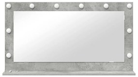 vidaXL Καθρέφτης τουαλέτας Σκυρόδεμα Γκρι 100 x 55 x 18 εκ.