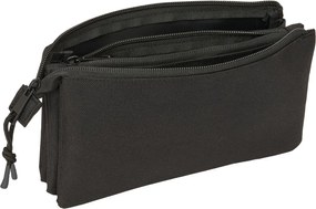 Τριπλή Κασετίνα Atlético Madrid Μαύρο 22 x 12 x 3 cm