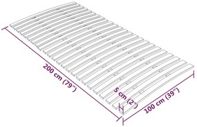 ΤΕΛΑΡΟ ΚΡΕΒΑΤΙΟΥ ΜΕ 24 ΣΑΝΙΔΕΣ 100 X 200 ΕΚ. 340078