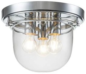 Πλαφονιέρα Φωτιστικό  Μπάνιου  3xE27 IP44 Whistling Elstead Lighting-QZ-WHISTLING-F-PC-Χρώμιο QZ-WHISTLING-F-PC