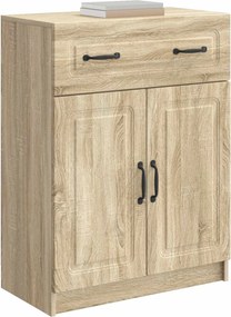 vidaXL Πλαϊνό γραφείο με συρτάρι Sonoma Δρυς 66 x 34,5 x 87 εκ.