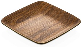 Πιάτο Ρηχό 10259 19x19cm Brown Evelin Polystyrene