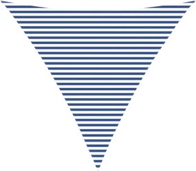 vidaXL Πανί σκιάς Μπλε και άσπρο 6 x 6 x 6 m 100% Πολυέστερ Οξφόρδη