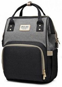 Τσάντα Μωρού Πλάτης B-303 39x18x24cm Black-Grey Doko Club Ύφασμα