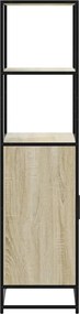 vidaXL Highboard Δρυς sonoma 68x35x139 cm Επεξεργασμένο ξύλο μέταλλο