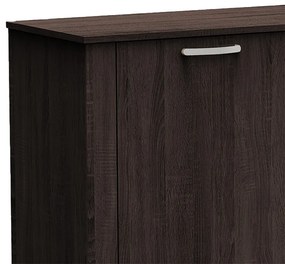 Μπουφές Kinley pakoworld σε ανθρακί-wenge απόχρωση 210x40x82εκ
