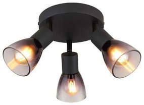 Απλίκα Φωτιστικό Τοίχου Σποτ 3xE14 Μαύρο 54312-3 Globo Lighting-54312-3-Μαύρο 54312-3