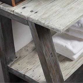 Furnibath Euterpe Solid Wood - Παγκος Επιπλου Μπανιου Χειροποίητος - 100 εκ.