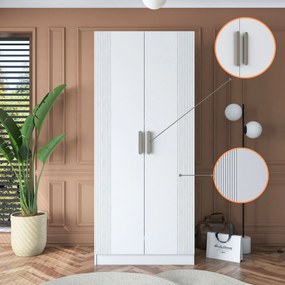 Ντουλάπα Λευκό BRECLES 90x57.5x210