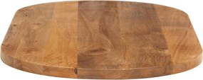 vidaXL Επιφάνεια Τραπεζιού Οβάλ 120x50x2,5 εκ. Μασίφ Ξύλο Μάνγκο